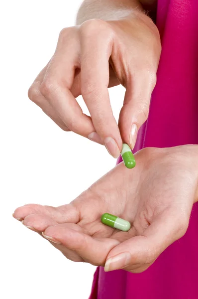 Tabletten in der Hand — Stockfoto