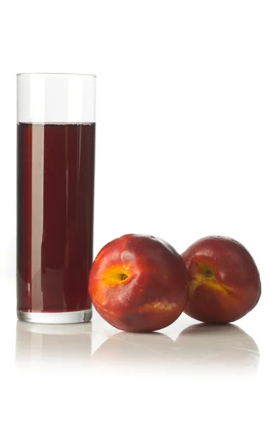 Nectarine juice — Stock Photo, Image