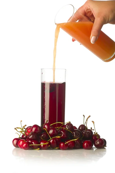 Mixing juice — Stock Photo, Image
