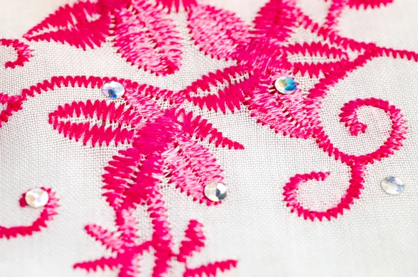 Machine embroidery — Stock Photo, Image