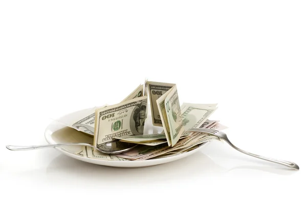 Creative money food — Stock Photo, Image