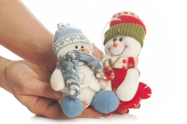 Boneco de neve brinquedo — Fotografia de Stock