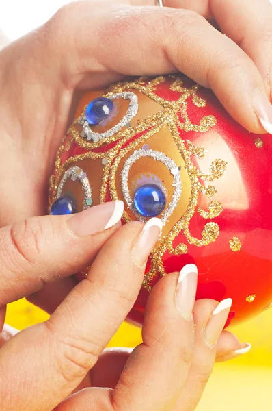 Hand-made ball decoration — Stock Photo, Image