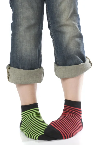 Színű zokni — Stock Fotó