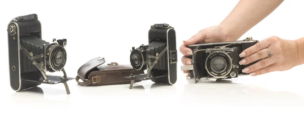 Old camera collage — Stock Photo, Image
