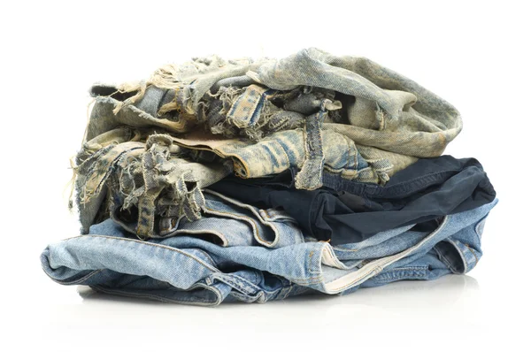 Zásobník džíny — Stock fotografie