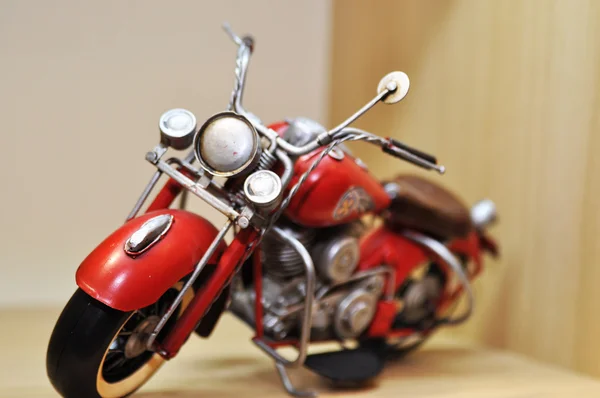 Decoration. red motorcycle — Stock Photo, Image