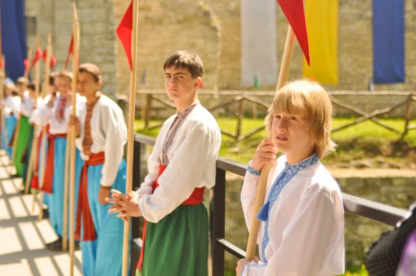 Jóvenes cosacos ucranianos — Foto de Stock