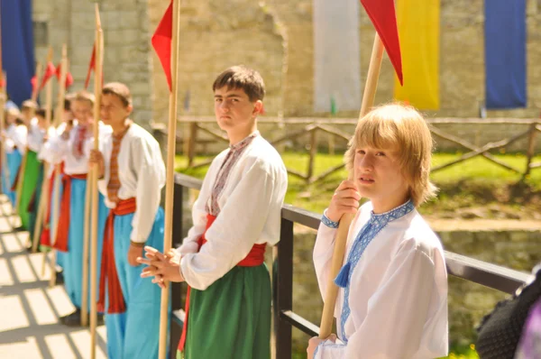 stock image Young Ukrainian Cossacks