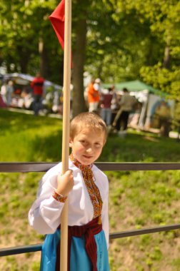 Young Ukrainian Cossacks clipart