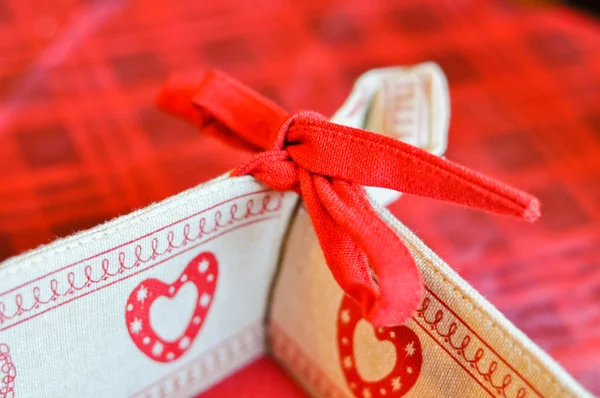 Christmas gift with ribbon — Stock Photo, Image