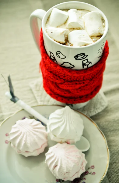 Καφέ και marshmallows — Φωτογραφία Αρχείου