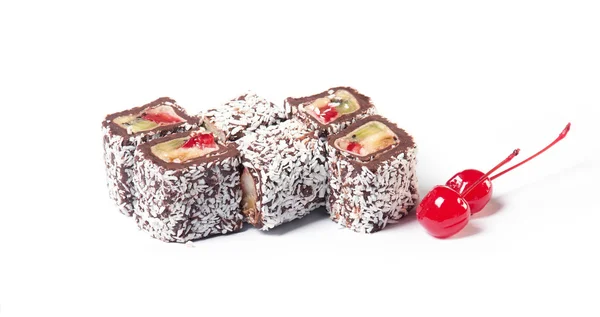 Dessert maki sushi - chocolade — Stockfoto