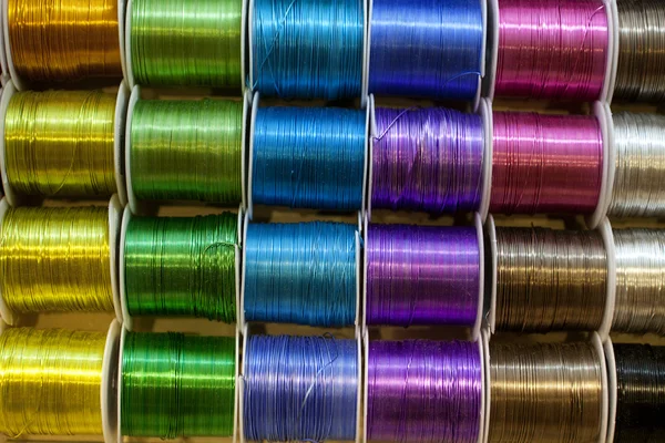 stock image Colored wire spools