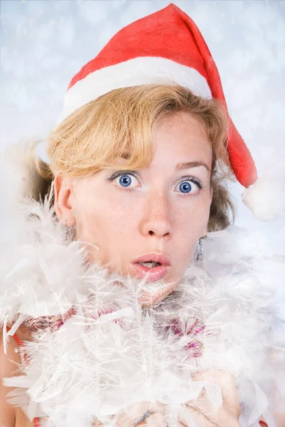 Здивований Санта Клауса — стокове фото