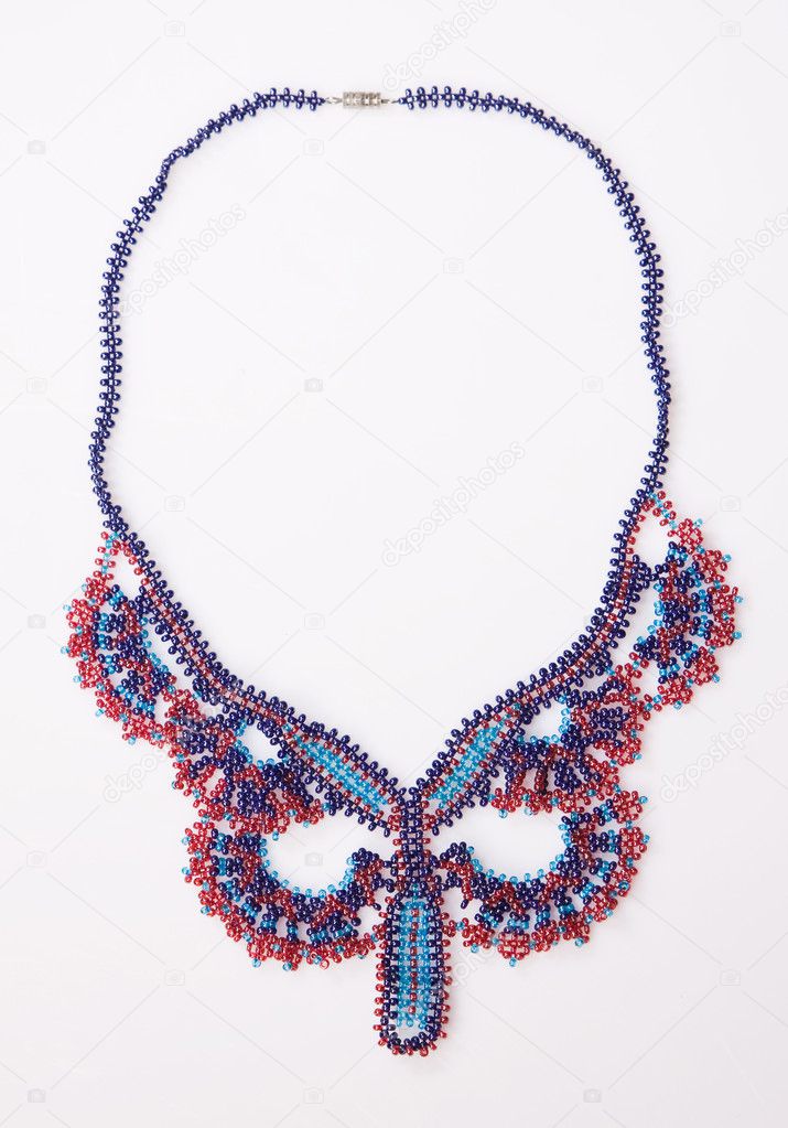 Decorative bead necklace