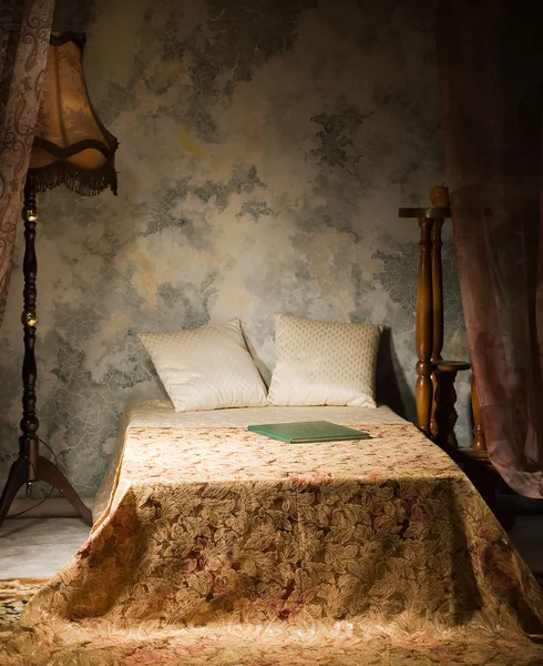 Camera da letto interno in stile vintage — Foto Stock