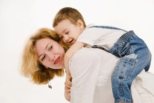 Anne ve küçük oğlu — Stok fotoğraf