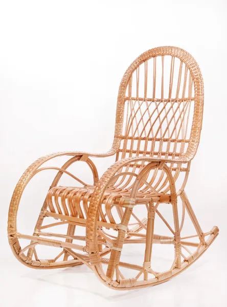 Ancienne chaise à bascule en bois — Photo
