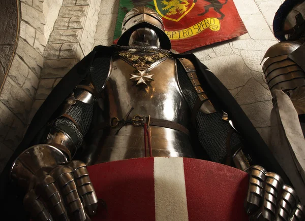 Medieval knight - crusader — Stock Photo, Image