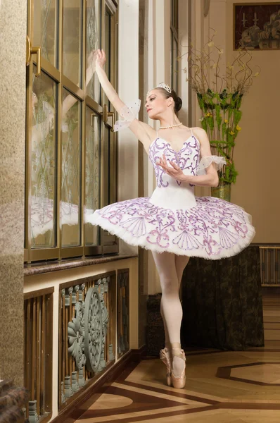 Baleriny w pozie balet — Zdjęcie stockowe
