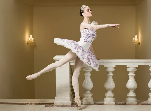 Ballerina dalam pose balet — Stok Foto