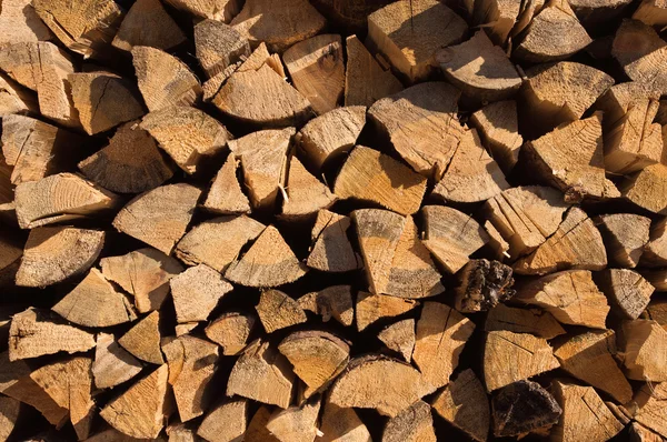 Pile de bois de chauffage — Photo