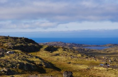 Musta Tunturi. Ridge on the Kola Peninsula, Arctic Russia clipart