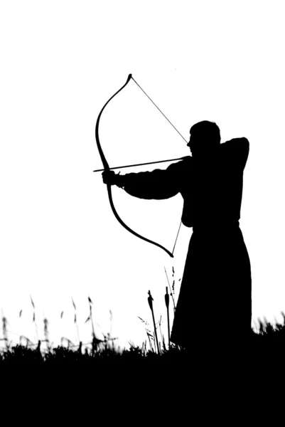 Monk archer — Stock Photo, Image