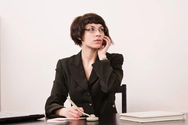 Secretary in a office — Stock Photo, Image