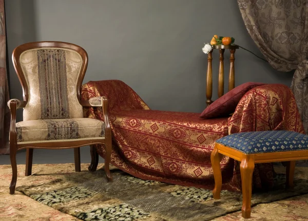 Luxurios interno del boudoir — Foto Stock