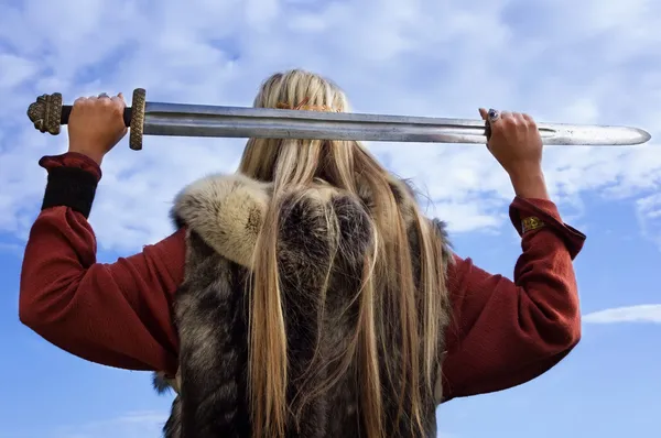 Viking dziewczynka — Zdjęcie stockowe