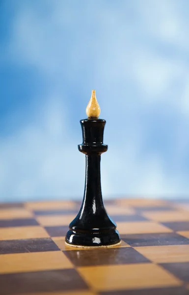 A sakktábla sakk alak — Stock Fotó