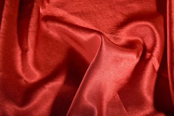 Elegantní a měkké červené saténové — Stock fotografie