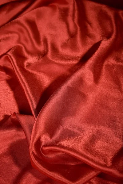 Elegantní a měkké červené saténové — Stock fotografie