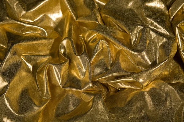 stock image Abstract gold fabric fold