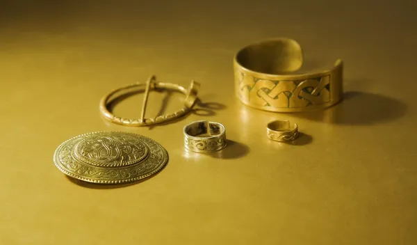 Κοσμήματα με αρχαία σλαβική σχέδια — Φωτογραφία Αρχείου