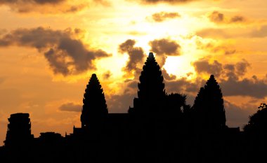 Angkor wat Tapınağı siluet