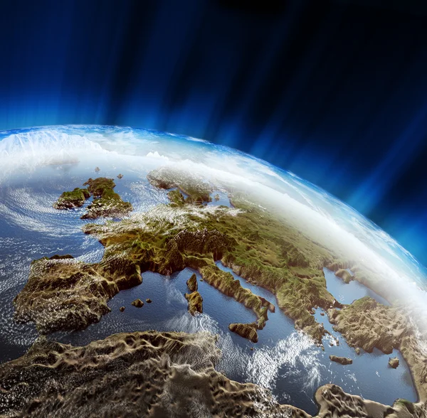 stock image Europe 3d landscape