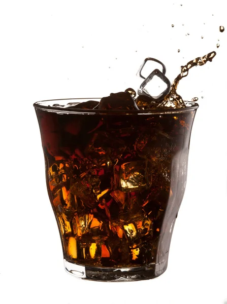 Cola splash — Stockfoto