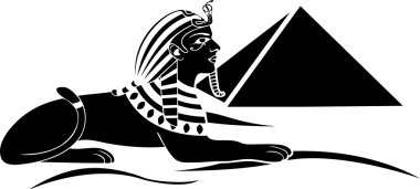 Egyptian sphinx clipart