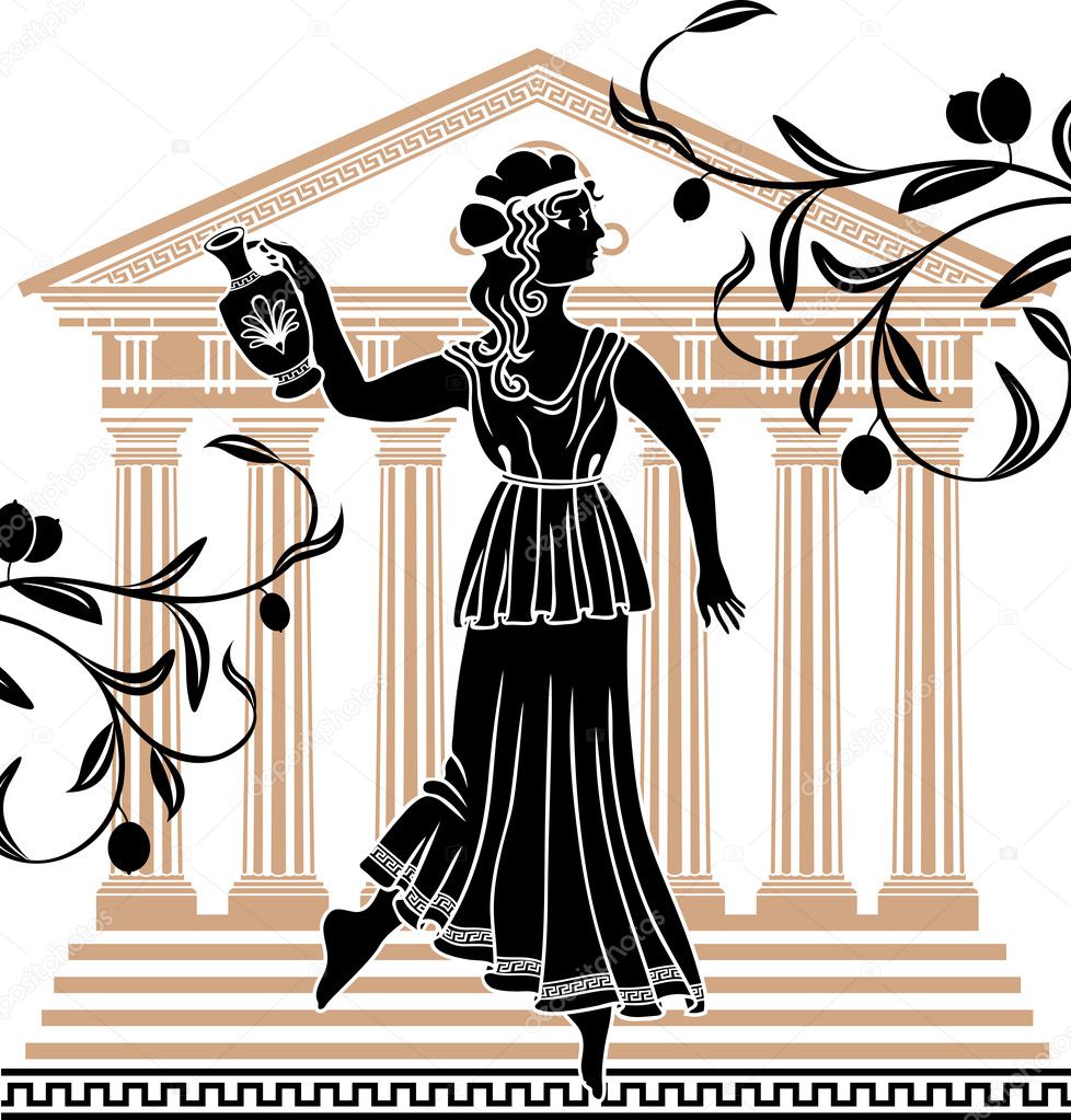 Greek woman with amphora