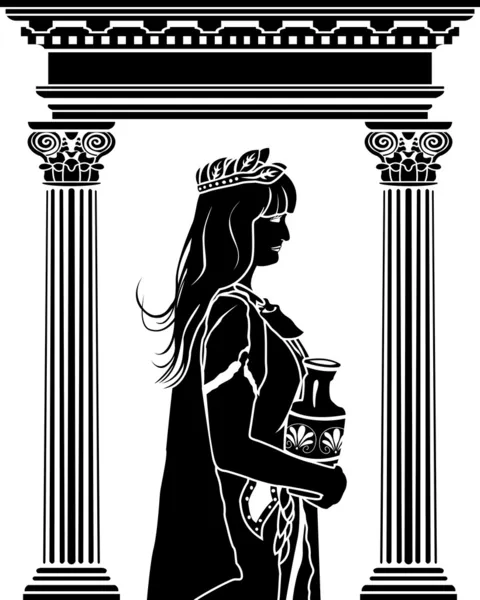 Femme patricienne romane — Image vectorielle