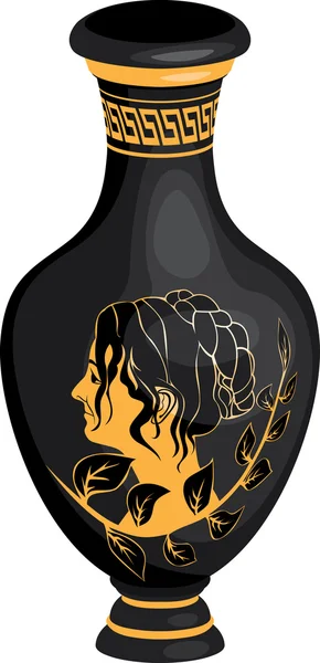 Antik Yunan amphora — Stok Vektör