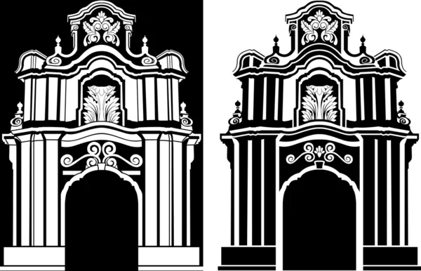 Классический арочный трафарет — стоковый вектор