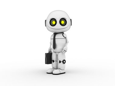 White robot clipart