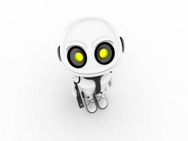 White robot clipart