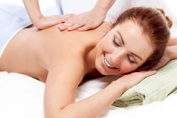 Getting a massage. — Stock Photo, Image