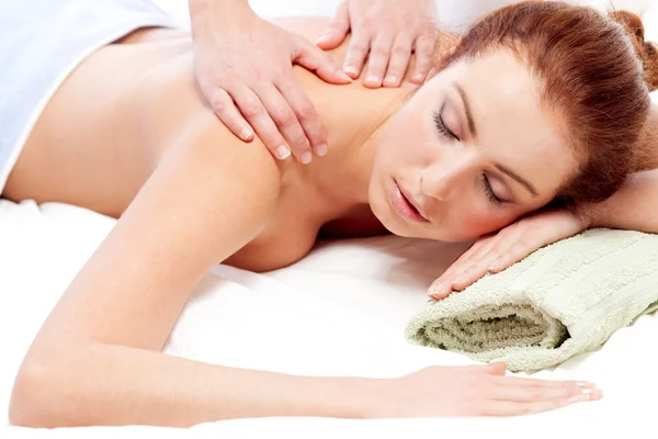 Getting a massage. — Stock Photo, Image
