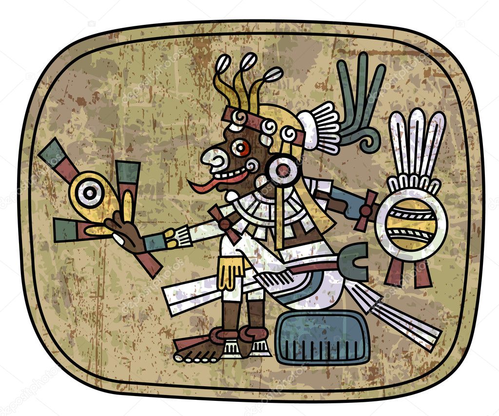 Ancient petroglyph depicting a man
